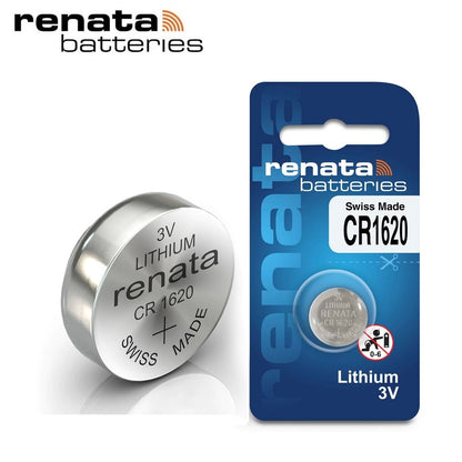 Renata 1620 DL1620 CR1620 (1pc) 3v Lithium Button Cell Battery in Blister Pack DL1620 ECR1620