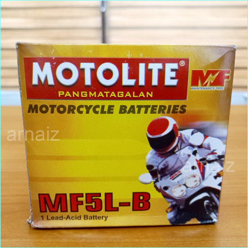 Motolite MF5L-B Maintenance Free Motorcycle Battery ( YTZ6S YT5L-BS YTX5L-BS MF5LB )