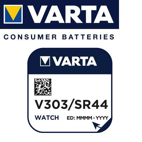 Varta V303 SR44 (1pc) 1.55v Silver Oxide Button Cell Battery Varta V 303 SR44 SR44SW