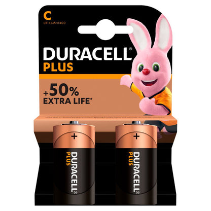 Duracell Size C Alkaline (2pcs) Battery