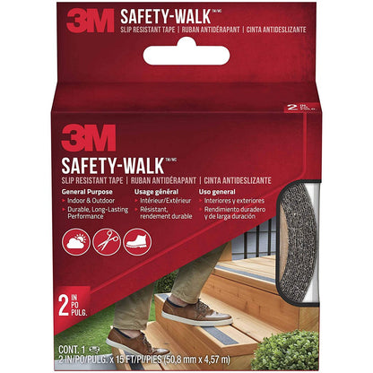 3M Safety-Walk Slip Resistant Tread, Black, 2-Inch by 180-Inch Roll, 7635NA 15 feet tape