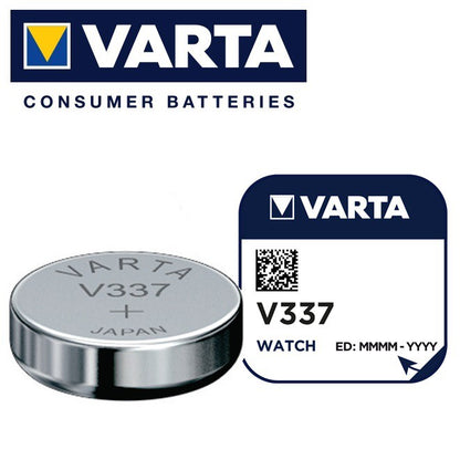 Varta V337 SR416 (1pc) 1.55v Silver Oxide Button Cell Battery Varta V 337 SR416SW