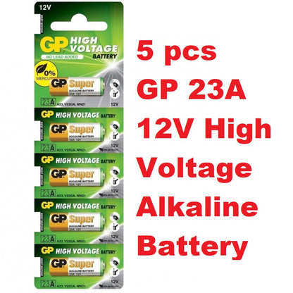 GP 23A 12V (5 Pieces / 1 Card) High Voltage Alkaline 23A, 23AE, MN21, V23GA