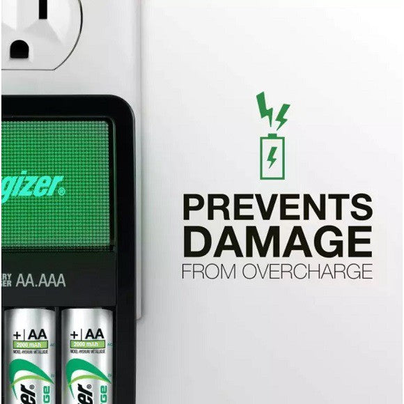 Energizer Battery Charger Recharge MAXI for AA and AAA CHVCM4 with fre ...