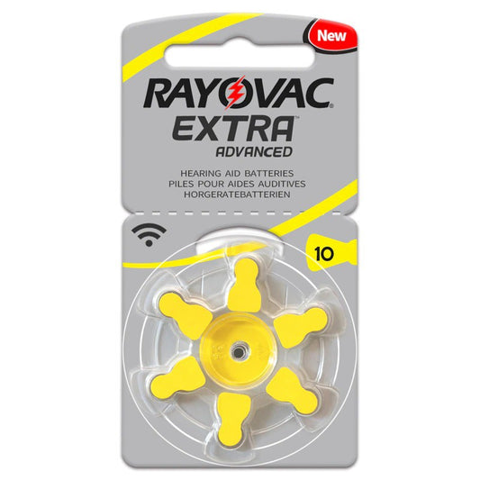 Rayovac Extra Advanced Size 10 PR70 (6 pcs) Hearing Aid Battery Hearing Aid Batteries 1.45V A10