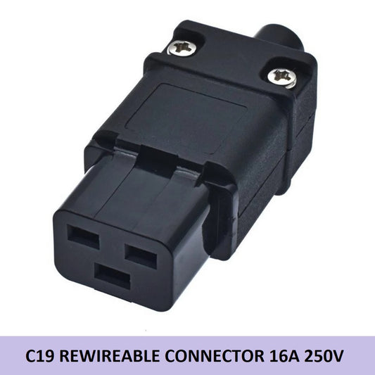 C19 Rewireable Connector C19 Rewireable Plug 16A 250V