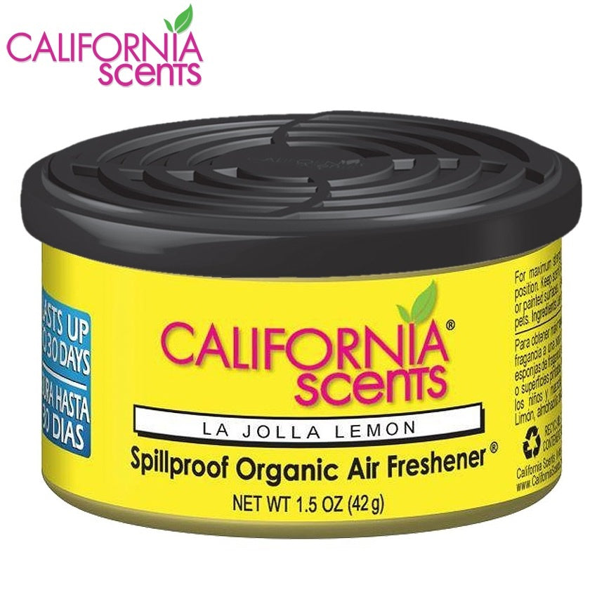 California Scents Organic Canister Air Freshener Car Fragrance Scent Spill Proof Can Air Purifier