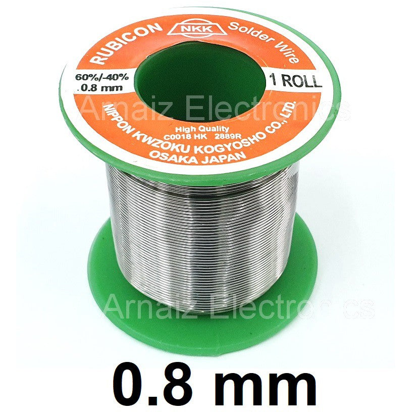 Rubicon Soldering Lead 60/40 1.2m/m 1.0m/m 0.8m/m 60 40 Osaka Japan 1.2 1.0 0.8 mm Lead