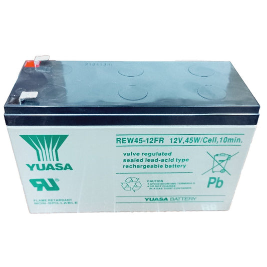 Yuasa UPS Battery 12V 8Ah REW45-12FR 12 Volts 45 Watts 8 Ampere 45W Rechargeable Valve Regulated