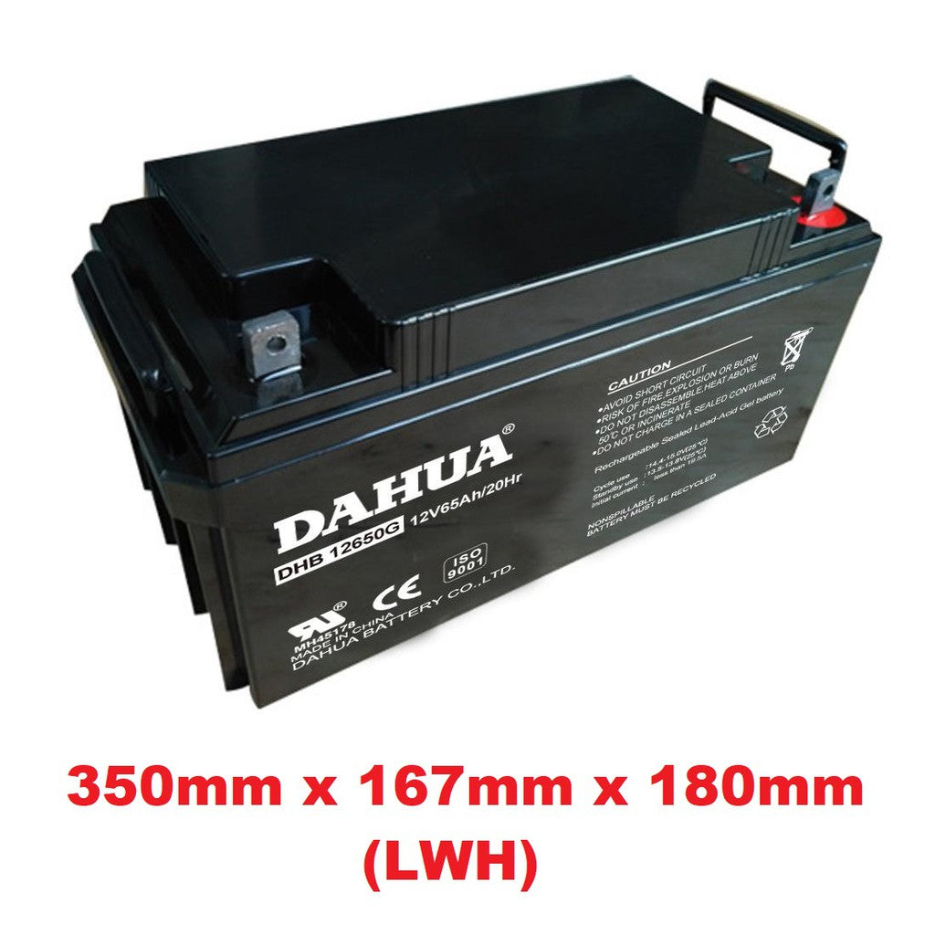 Dahua 12v 65Ah SLA Rechargeable Battery DHB12650 Valve Regulated Sealed Lead-Acid Battery