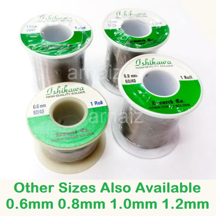 Ishikawa Soldering Lead 0.8mm QUICK MELT 60/40 Tin Lead Rosin Core Solder Soldering Ichikawa Welding