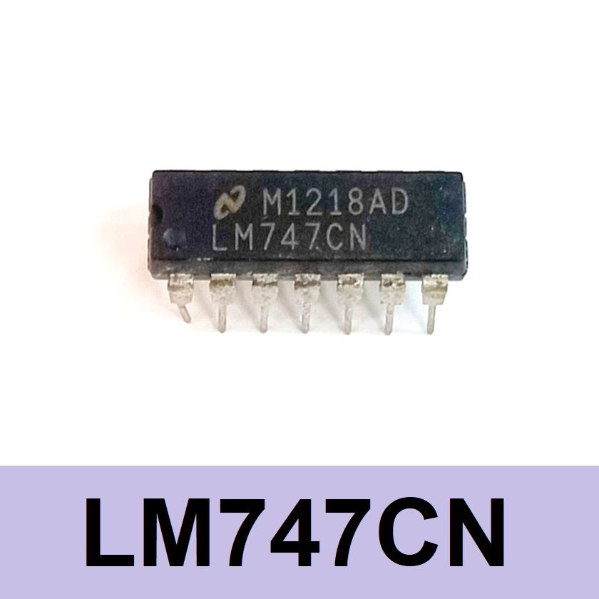 LM747CN General Purpose Dual Operational Amplifier LM747 General Purpose Amplifier LF147JAN LF147QML