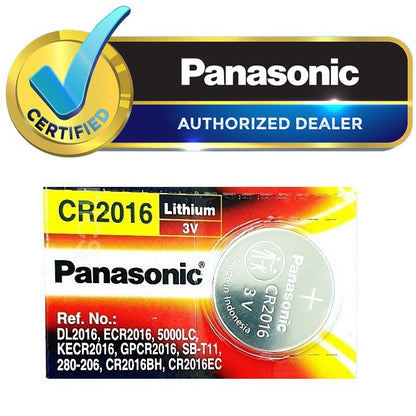 Panasonic CR2016 (1 pc) ECR2016 2016 Lithium Coin Cell Button Battery 3V 3 volts