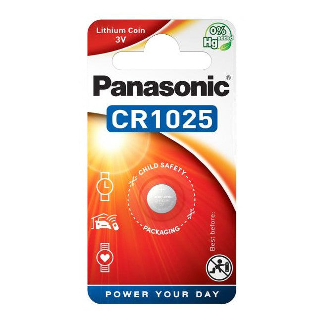 Panasonic CR1025 CR 1025 3V (1pc)  Lithium Button Battery Coin Cell Batteries 3V