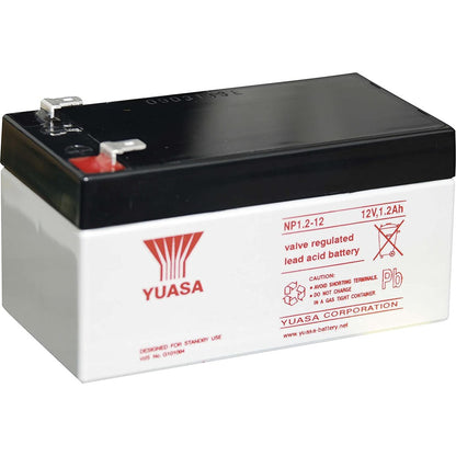 Yuasa 12V 1.2Ah NP1.2-12 12 Volts 1.2 Ampere Rechargeable Sealed Lead Acid Battery Maintenance Free