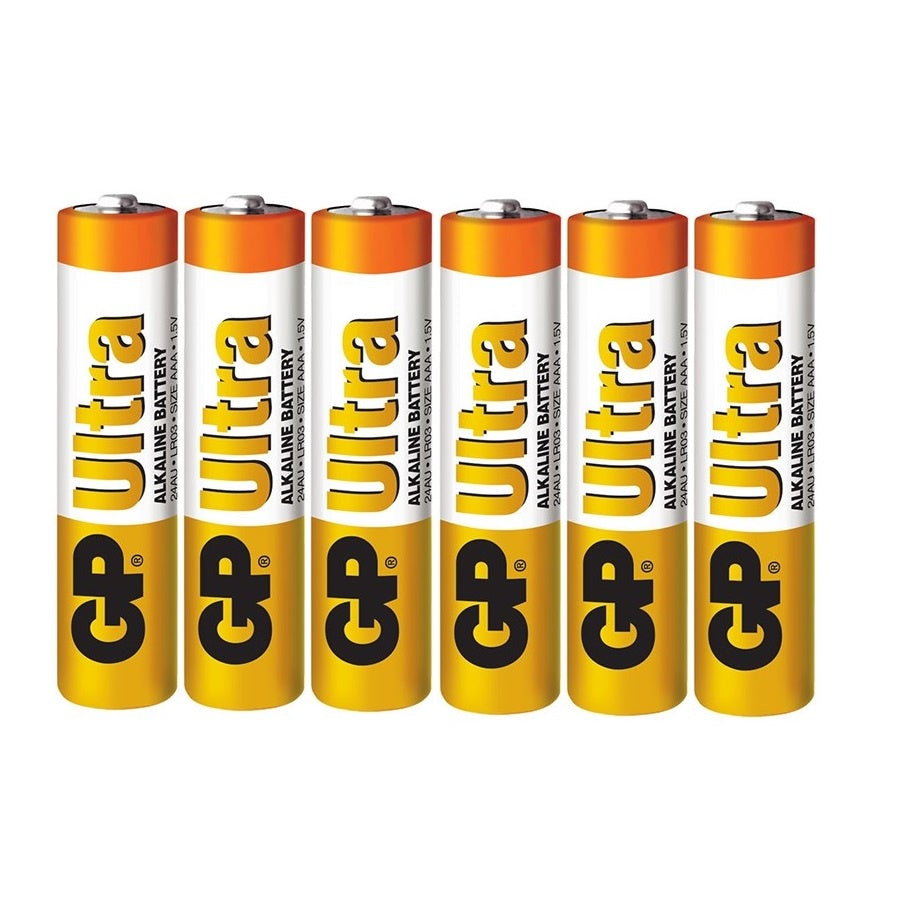 GP Ultra AAA Alkaline (6pcs) Battery LR03 24AU