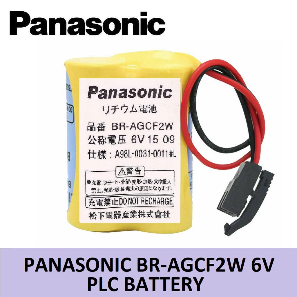 Panasonic BR-AGCF2W  6V PLC Battery with Plug Connector Lithium Battery