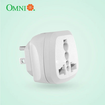 Omni WUA-003 Travelling Adaptor with Ground Universal Socket Travel Adapter Plug Omni WUA003 WUA 003