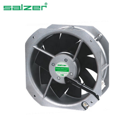 Salzer PD225M-220 Blower Fan 225 x 225 x 80 mm AC Axial Fan with Metal Impeller 8.86 x8.86x 3.15INC