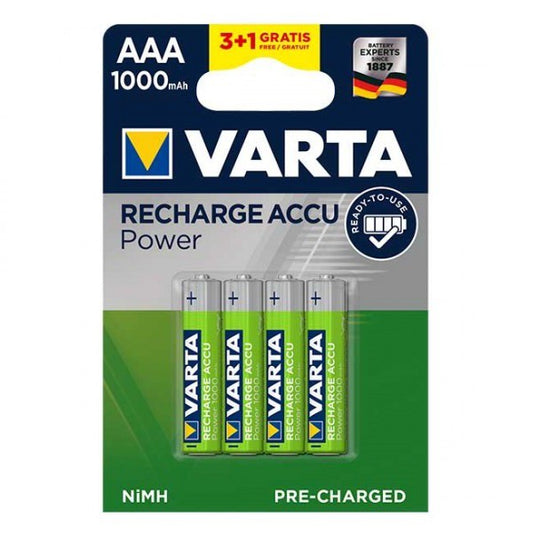 Varta AAA Rechargeable Battery 5703 R2U AAA Size AAA (4 pcs) 1000mAh Rechargeable Batteries HR03