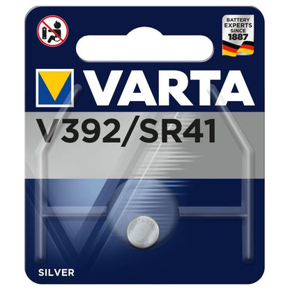 Varta V392 SR41 (1pc) 1.55v Silver Oxide Button Cell Battery in Blister Pack Varta 384 SR 41 LR41