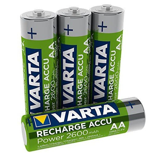 Varta  AA Rechargeable Battery 5716 R2U Size AA  (4 pcs) 2600mAh Rechargeable Batteries HR6