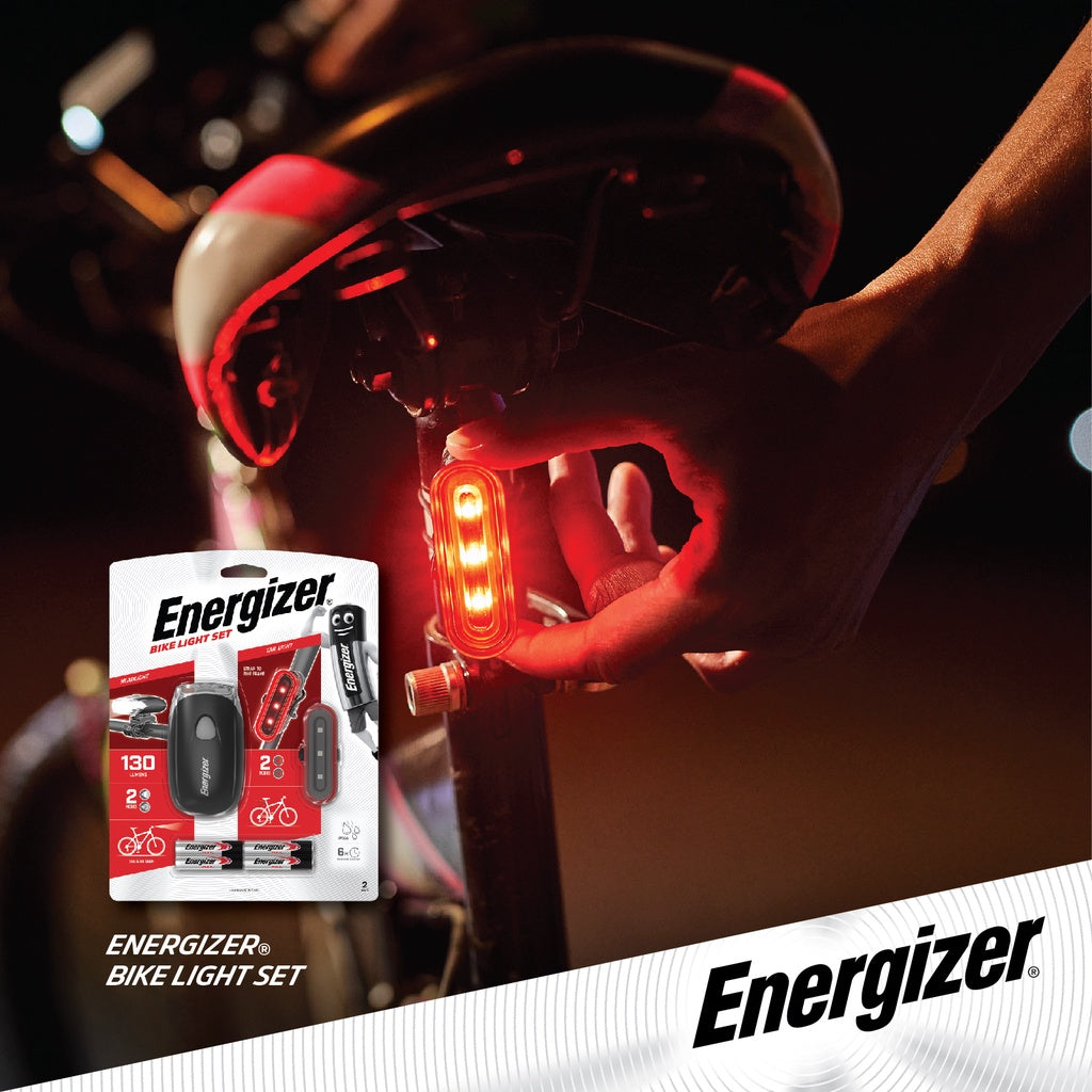 Energizer Bike Light Set BLPB42 Bike Headlamp Bicycle LED Lamp Light Bulb Weatherproof Tail Light