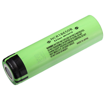 Panasonic 18650 3400mAh NCR18650B Flat Top Lithium Rechargeable Battery