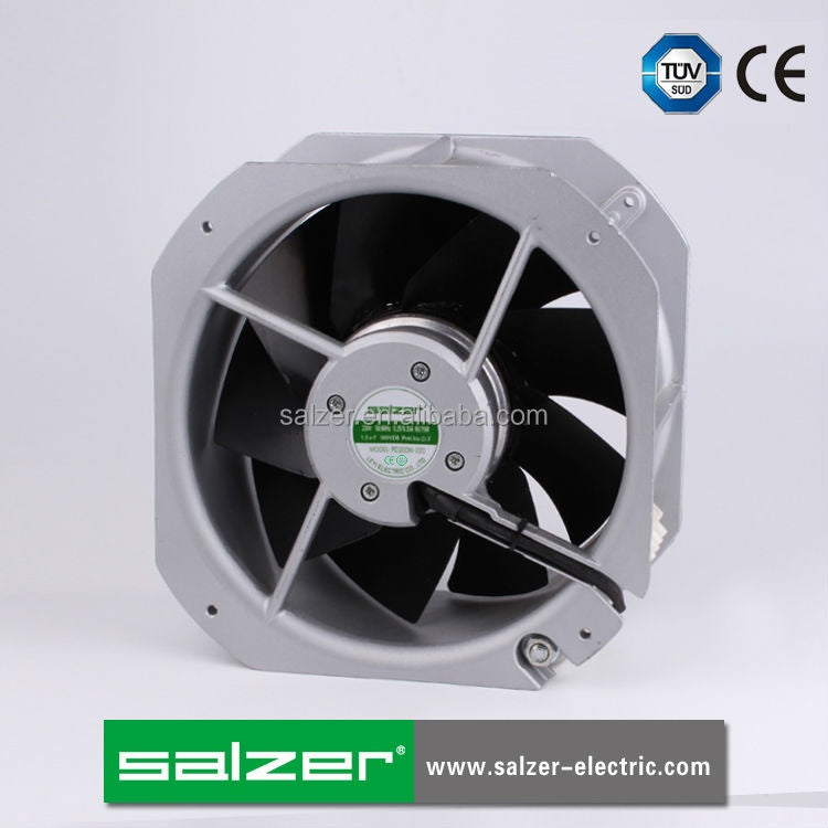 Salzer PD225M-220 Blower Fan 225 x 225 x 80 mm AC Axial Fan with Metal Impeller 8.86 x8.86x 3.15INC