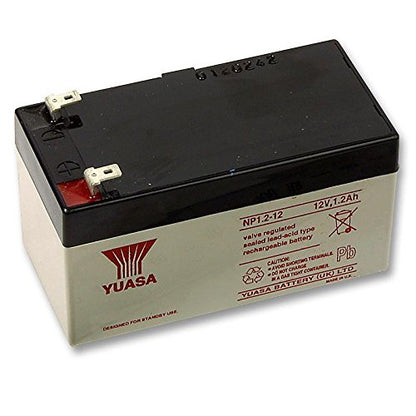 Yuasa 12V 1.2Ah NP1.2-12 12 Volts 1.2 Ampere Rechargeable Sealed Lead Acid Battery Maintenance Free