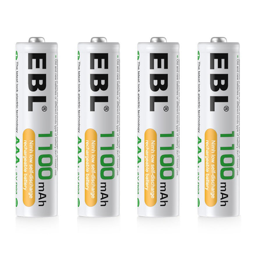 EBL AAA Size AAA (4 pcs) 1100mAh Rechargeable Battery with Case HR03 Rechargeable Batteries