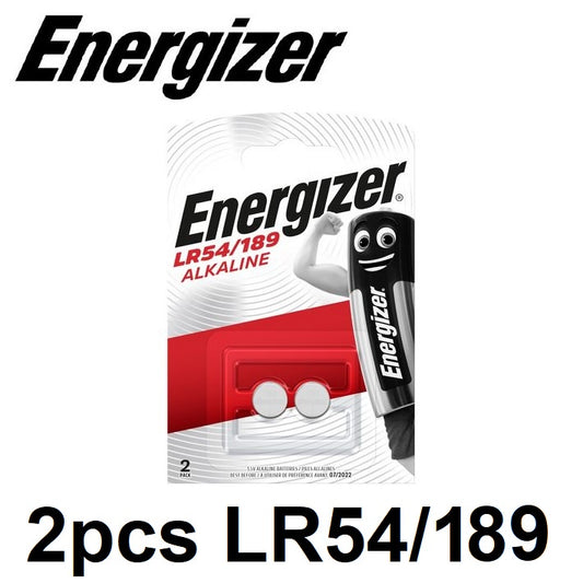 Energizer LR54 189 (2pcs) 1.5v Alkaline Button Cell Battery in Blister Pack A189 LR1130 AG10  V10GA