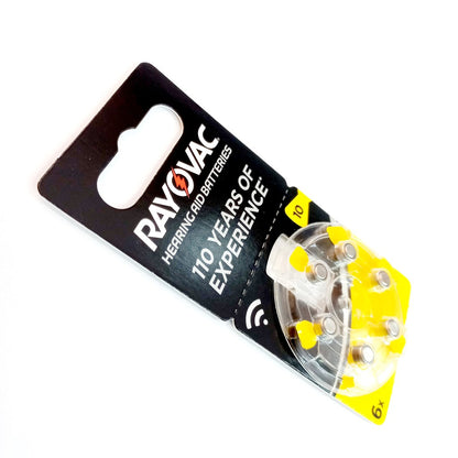 Rayovac 4610 Acoustic Size 10 PR70 (6 pcs) Hearing Aid Battery Hearing Aid  Batteries 1.45V V10AT