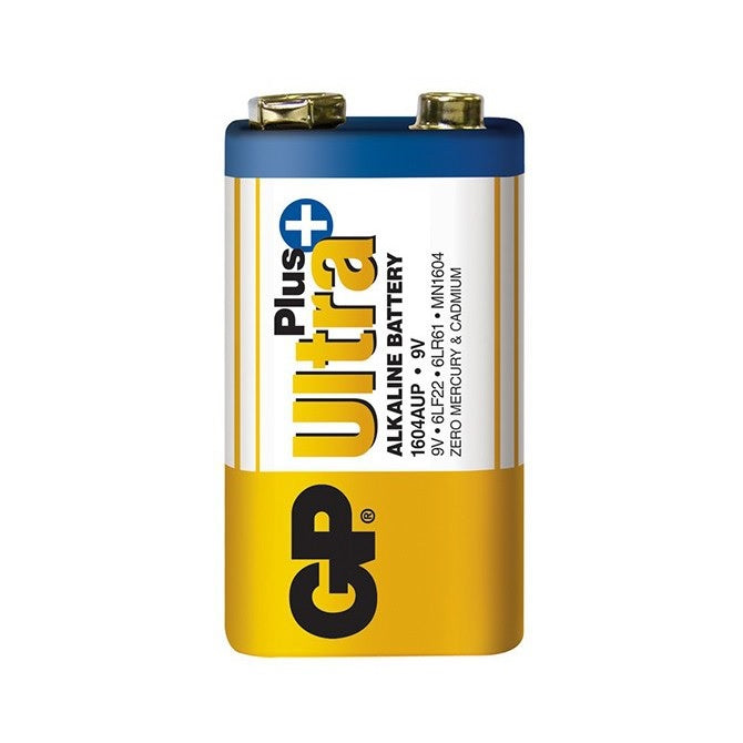 GP Ultra Plus 9V Alkaline (1pc) Battery 6LR61 MN1604 1604AUP