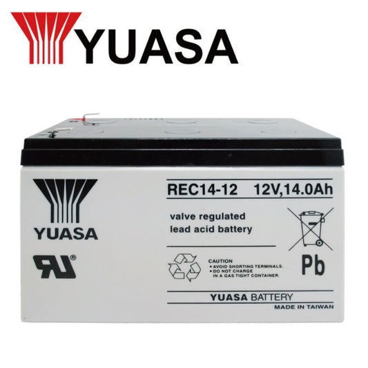 Yuasa 12v 14Ah SLA Rechargeable Battery REC14-12 Valve Regulated Sealed Lead-Acid Battery 12 Volts