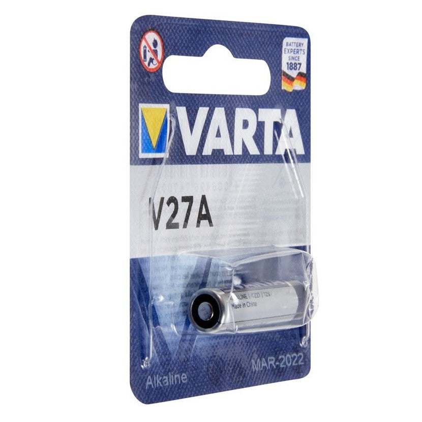 Varta V27A 12v (1pc) Alkaline Battery in Blister Pack Varta V 27A 12v 4227