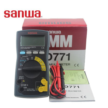 Sanwa CD771 Digital Multimeter Backlight & Cont. buzzer with LED AC/DC Voltmeter True RMS Digital Mu