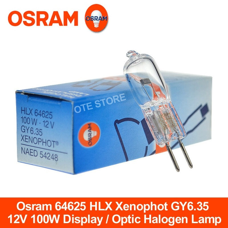 Osram 64625 12v 100w NAED 54248 GY6.35 FCR A1 215 HLX Xenophot Halogen Lamp Peanut Bulb