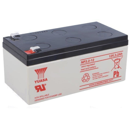 Yuasa 12v 3.2Ah SLA Rechargeable Battery NP3.2-12 Valve Regulated Sealed Lead-Acid Battery 12 Volts