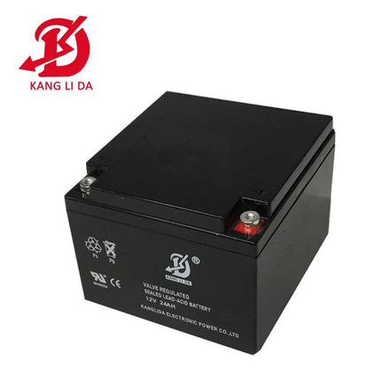 Kanglida 12V 24Ah Battery Rechargeable SLA Sealed Lead Acid Maintenance Free 12 Volts Batteries