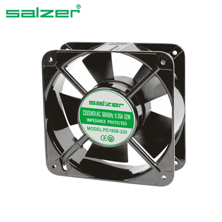 Salzer PD180B-220 Blower Fan 180 x 180 x 61 mm AC Axial Fan 7.09 x 7.09 x 2.40 inches