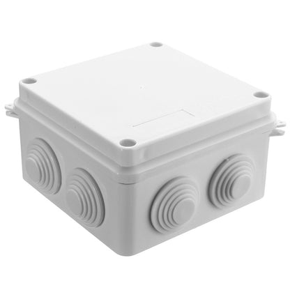 (10 pcs) 100x100x70mm IP65 Waterproof Outdoor Electrical CCTV Enclosure Square Junction Box White