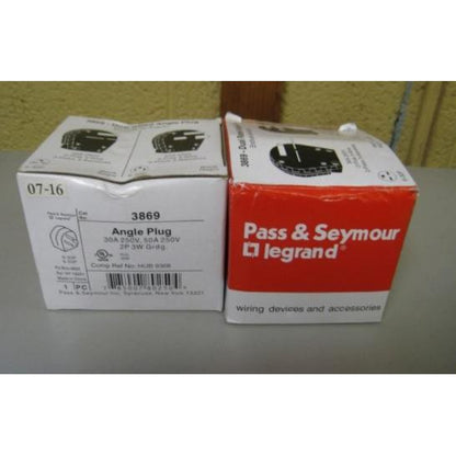 Legrand Pass & Seymour 3869 Power Outlet Angle Plug 3869 Plug 30A 50A Le Grand