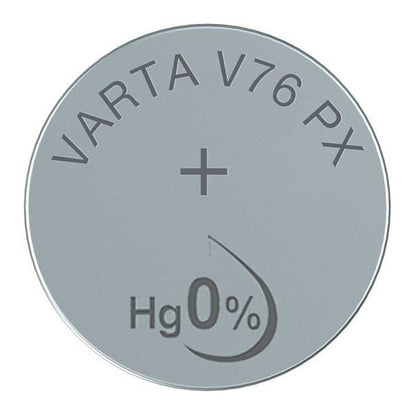 Varta V76PX SR44 (1pc) 1.55v Silver Oxide Button Cell Battery in Blister Pack Varta V 76PX 4075