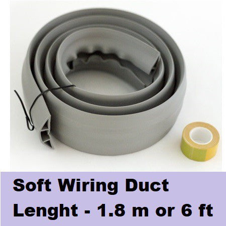 Flexible Rubber Floor Moulding Molding Soft Wiring Duct 1.8m or 6 feet Long KSS Taiwan Floor Guard