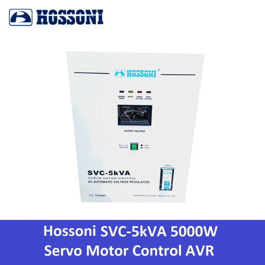 Hossoni AVR 5000W Servo Type Automatic Voltage Regulator SVC-5000 Servo Motor Control AC AVR 5KVA