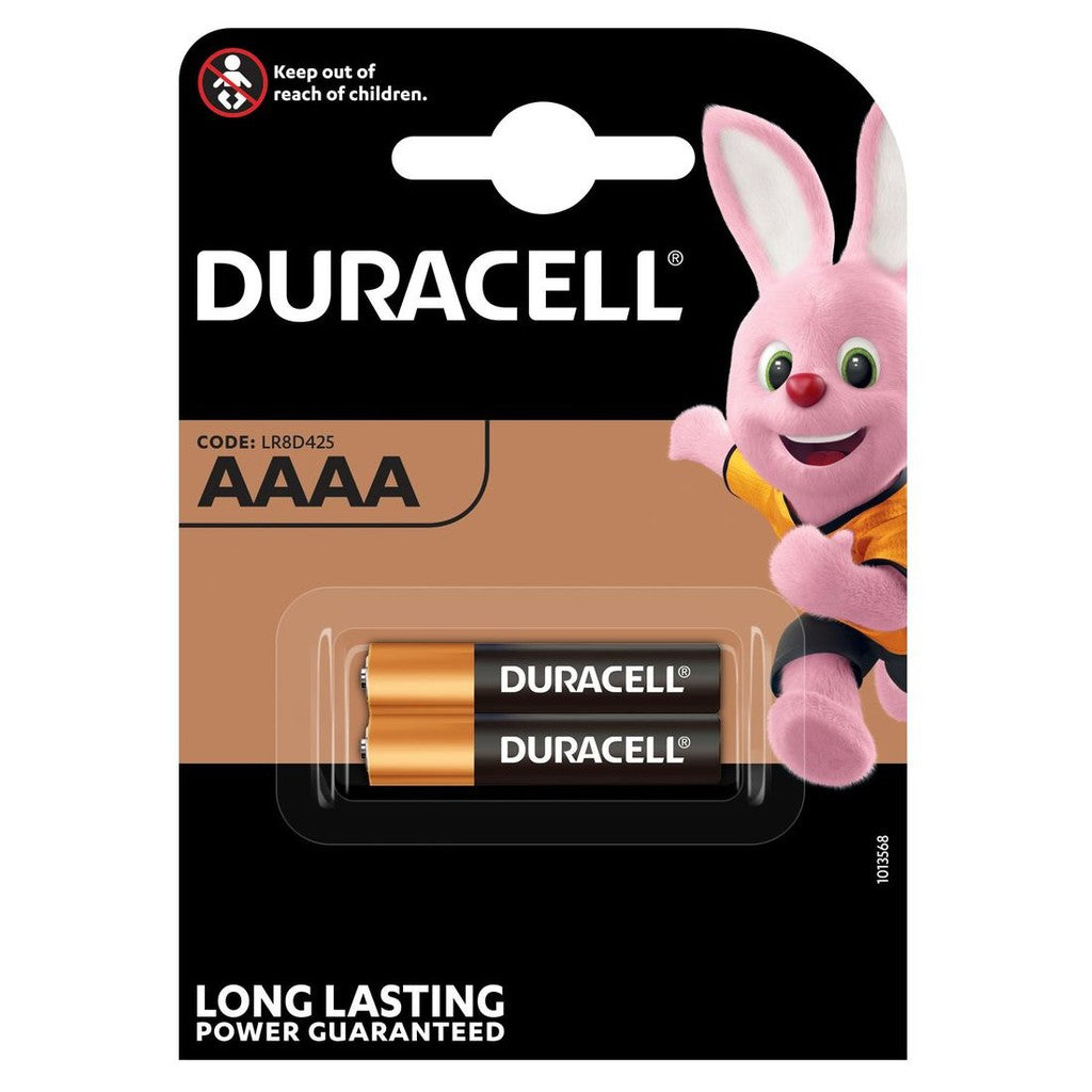 Duracell AAAA MX2500 (2pcs) 1.5v Alkaline Battery in Blister Pack LR61 MN2500 LR8D425