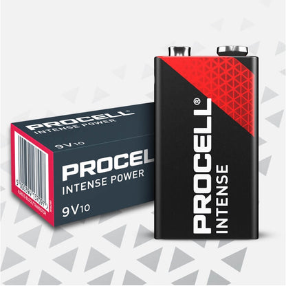 Procell 9V (10pcs) Intense Power Alkaline Battery Industrial Battery  MX1604 6LR61 10 pieces per box