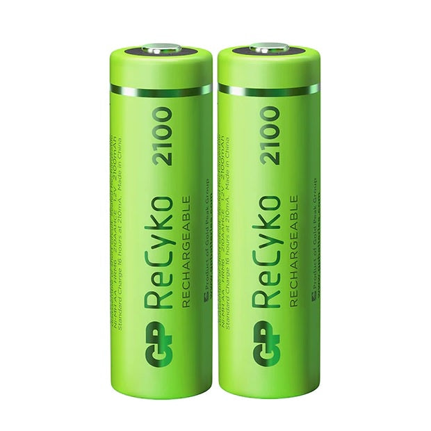 GP AA Size AA (2 pcs) 2100mAh ReCyko Rechargeable Battery HR6 Rechargeable Batteries