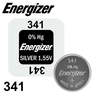 Energizer 341 (1pc) 1.55v Silver Oxide Button Cell Battery Mercury Free V341 SR714SW SR714